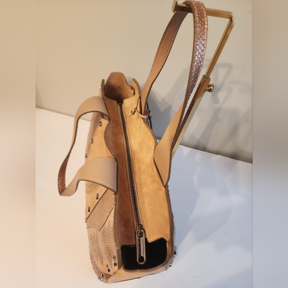 Jimmy Choo Lockett Tote pink snake skin bag - Picture 5 of 7